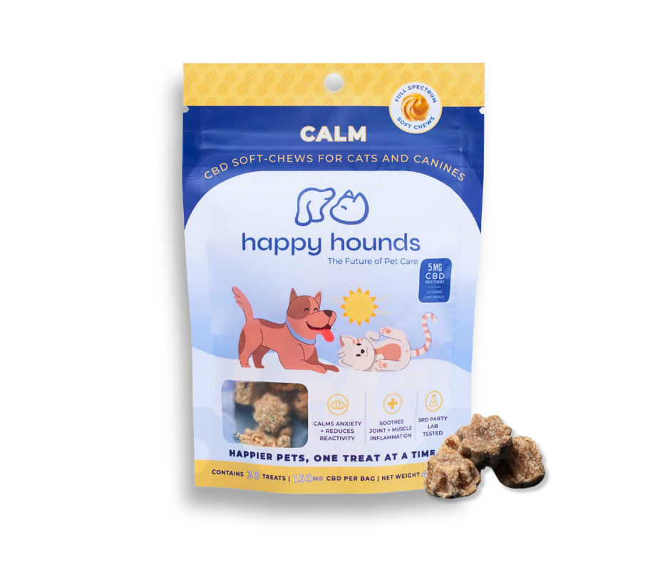 best cbd for dogs, separation anxiety treats for dogs, firework relief for anxious dogs, natural relief for anxious dogs, how to help dog with separation anxiety, dogs scared of fireworks, fireworks, Happy Hounds, CBD oil for pets, CBD dog treats, calm treats for cats and canines, cbd treats, can cbd help calm anxiety, happy hounds cbd for cats and dogs, natural calm for dogs, peanut butter cbd