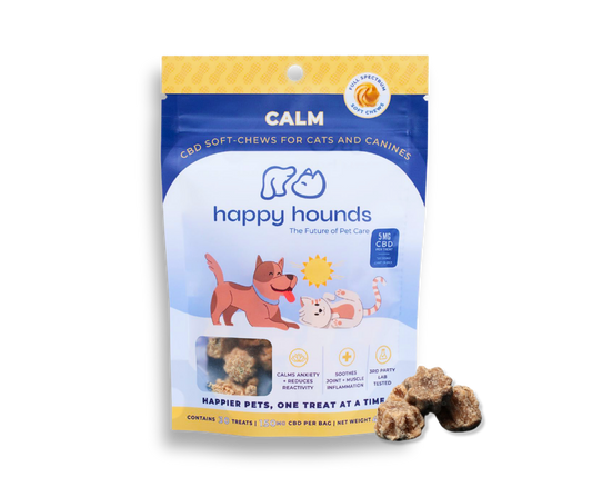 best cbd for dogs, separation anxiety treats for dogs, firework relief for anxious dogs, natural relief for anxious dogs, how to help dog with separation anxiety, dogs scared of fireworks, fireworks, Happy Hounds, CBD oil for pets, CBD dog treats, calm treats for cats and canines, cbd treats, can cbd help calm anxiety, happy hounds cbd for cats and dogs, natural calm for dogs, peanut butter cbd