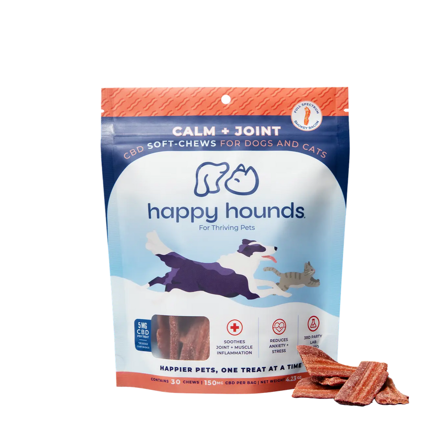 cbd for dogs with joint pain, cbd bacon strips for dogs, happy hounds, hemp dog treats, cbd dog treats, cbd chews for senior pets, soft chew cbd for dogs, bacon cbd treats, dogs with joint pain, natural cbd treats for senior pets, cbd for dogs with anxiety, cbd for joint pain in dogs, happy hounds cbd, cat treats, cbd oil and treats for cats 