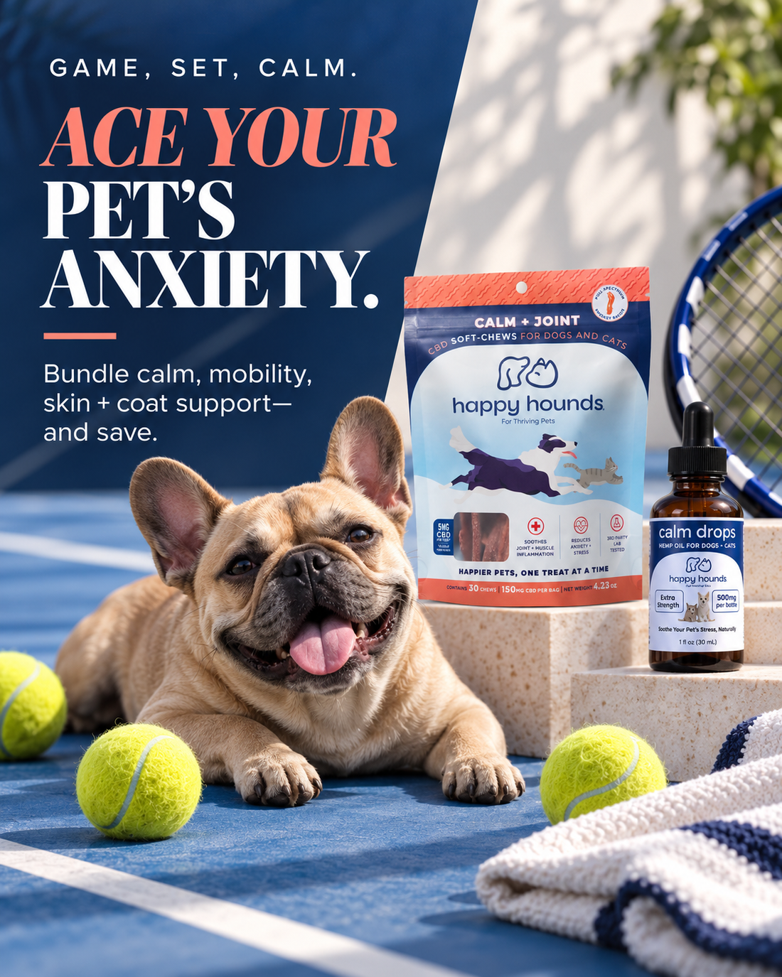 What are the most effective calming treats for dogs? Happy Hounds CBD